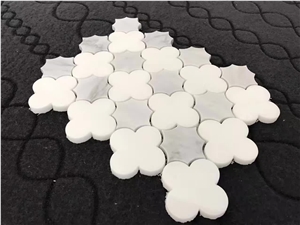 White Marble Mosaic / Allotype Mosaic/Polygon White Mosaic/Hexagon White Mosaic