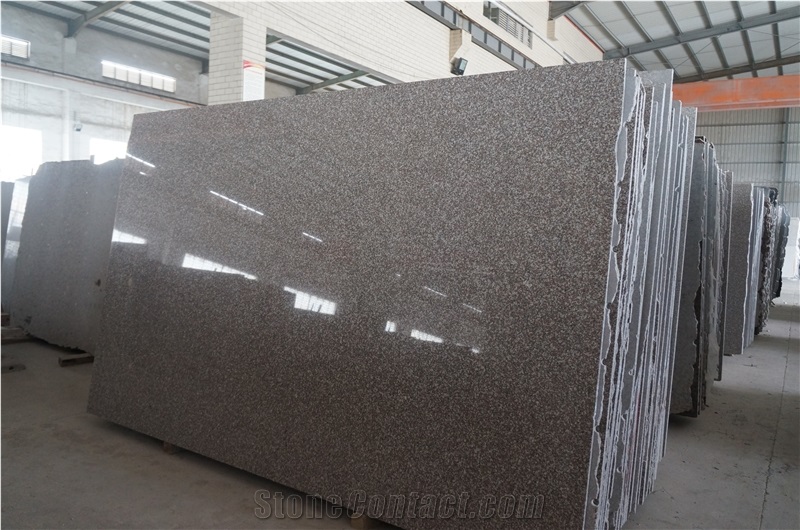 China G664 Bainbrook Brown Pink Luoyuan Red Sunset Coffee New Marry Granite Polished Flamed Random Gangsaw Half Slabsthin Tiles Cut to Size