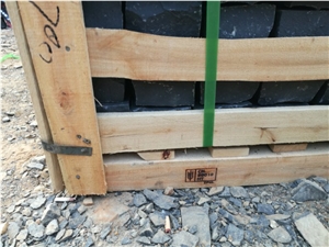 China Zhangpu Black Basalt Natural Split Cobble Cubes Stones Paving Sets, Exterior Cobble Pattern for Walkway/Driveway/Outdoor Paving