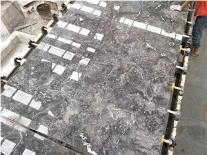 Chinese Romantic Grey Marble Polished Slabs Tiles Cut to Size Hotel Floor Wall 