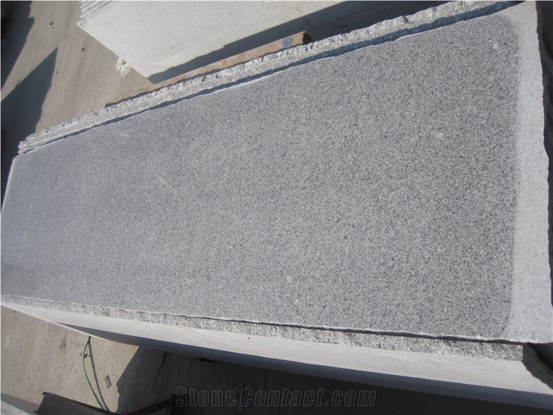 Chinese Silver Grey Sesame White Granito Gris Granite Hubei G603 Grey Sardo Polished Flamed Gangsaw Half Slab Floor Tile Wall Tile