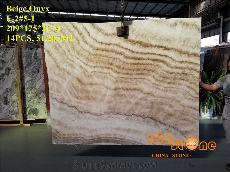 Beige Onyx/Yellow Color/Transparency/Backlit/China Polished Slabs/Tiles/Cut to Size/Natural Stone Products/Floor/Wall/Bookmatch/Own Quarry
