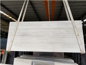 Cheap Chinese White Wood Marble, China Natural Stone for Projects, Big or Small Slabs with Veins, Polished Material Good for Wall and Floor Covering