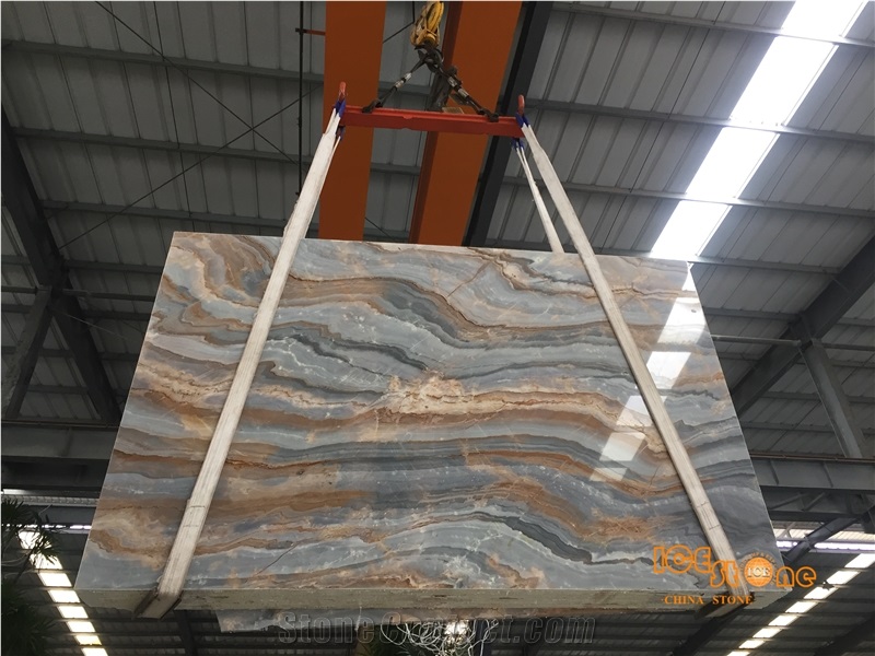 China Monet Sky Slabs&Tiles,Chinese Multicolor Marble,Nice Decorated Stone,Big Gang Saw Slab in Large Stock and Cheap Price,Own Warehouse & Block Yard