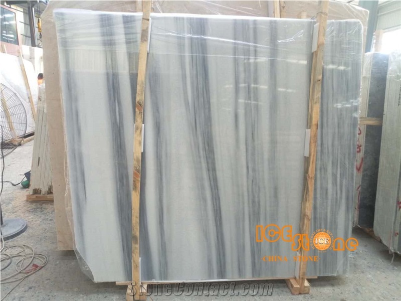 China Polished Tanggula Grey Marble; Chinese Factory Straight Line Grey & White Vein Cut Slabs Tiles for Floor Covering Countertops Quarry Block