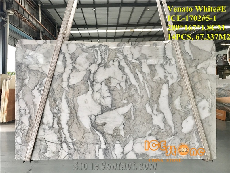 China Venato White Polished Marble Tiles & Slabs/Chinese Arabescato/Grey/Floor Covering/Wall/Italy Bianco Pattern/Decoration for Project