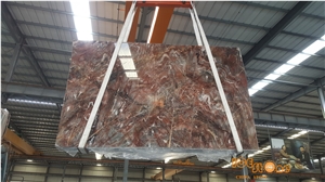 China Venice Red Marble,Chinese Louis Red Slabs,Louis Black Red,Nice Decorated Stone,Good for Project,Bookmatch,Interior Wall and Floor Applications,
