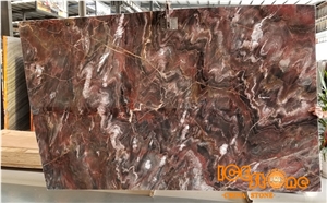 China Venice Red Marble, Good Quality,Large Production, Unfirom Pattern,Vanity Top, Polished Natural Stone,Wall Cladding Covering,