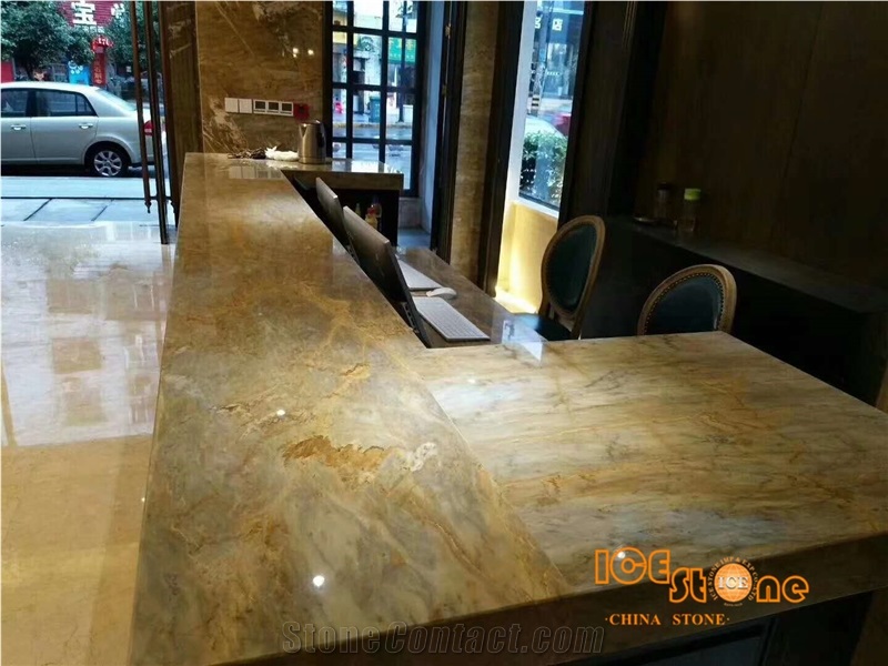 Chinese Brecce Bergerac Marble,China Golden Slabs,Royal Style,Interior Wall and Floor Applications,Countertops,Wall Capping