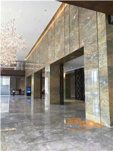 Chinese Brecce Bergerac Marble,China Golden Slabs,Royal Style,Interior Wall and Floor Applications,Countertops,Wall Capping