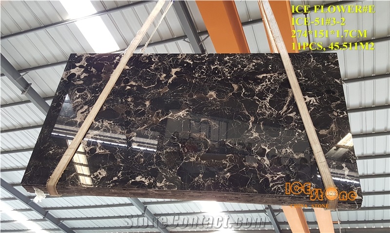 Chinese Ice Flower Marble, Century Black Ice Marble,Ink Jade Ice Flower Marble,China Marquina Black Marble,Interior Wall and Floor Applications
