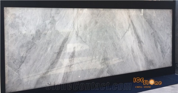 Everest White/Polished Marble/Light Grey/Gray Color/Slabs/Tiles/Cut to Size/Bookmatch/New Own Quarry/Mosaic/Exterior/Interior Wall and Floor