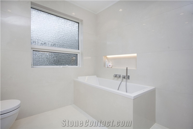 White Marble Bathroom Design