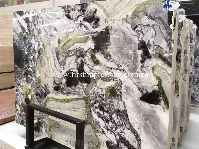 Chinese Green Marble Slabs/ White Beauty Marble Slabs and Tiles/ Cut to Size/ China Jade/ Bookmatck Wall Covering/ Hotel Floor/ Tv Set Cladding Tiles