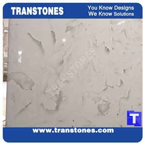 Artificial Backlit Ice White Stone Panel Crystallized Resin Tiles Professional Interior Stone Manufacture