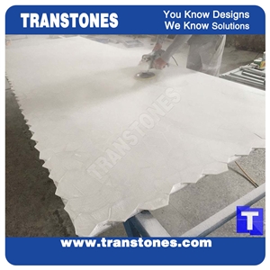 Artificial Backlit Ice White Stone Panel Crystallized Resin Tiles Professional Interior Stone Manufacture