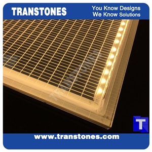 Artificial Marble Stone Led Panel Backside