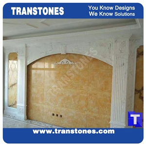 China White Onyx Stones Hot Alabaster Materials Artificial Resin Wall Panel Building Stone Materials