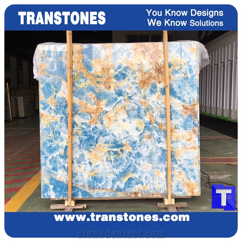 Natural Marble Stone Blue Marble Tiles for Floor and Wall Cladding