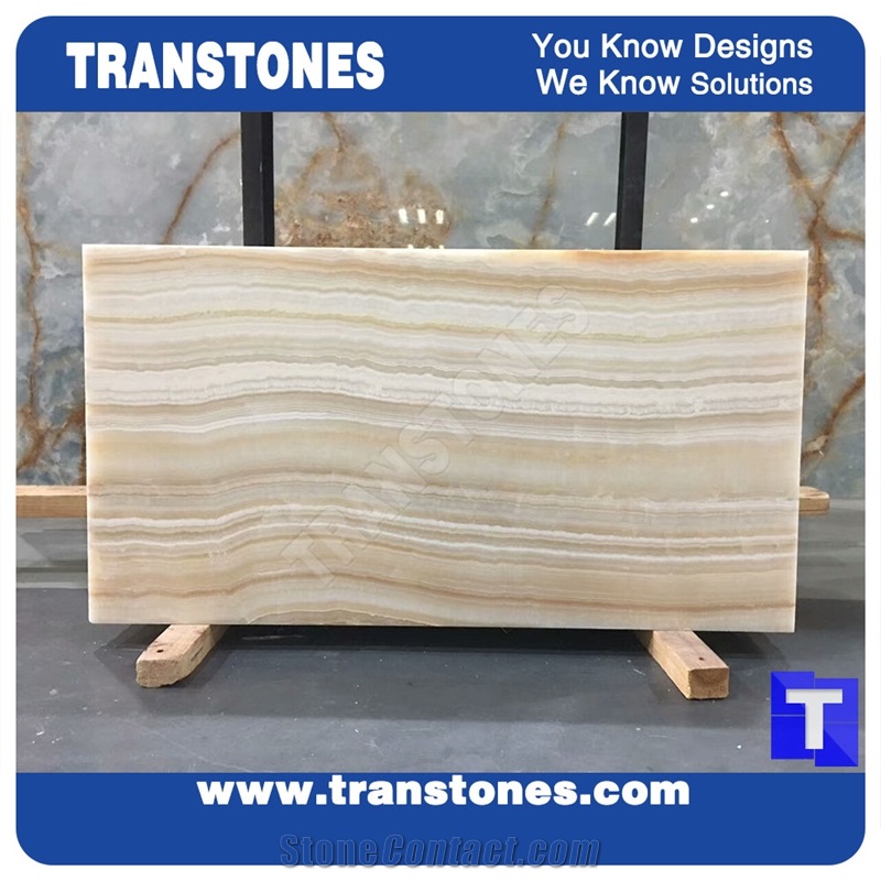 Wood Grain Yellow Marble Natural Marble Stones