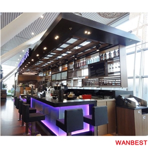 High Quality Artificial Stone Marble Lighted Restaurant Home Portable Led Modern Small Wine Beer Bar Drinking Counter Cashier Desk for Juice Cafe Shop