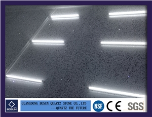 Artificial Quartz Stone Bs1312 Black Star Solid Surfaces Polished Slabs & Tiles Engineered Stone