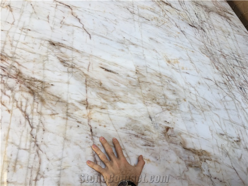 Amalfino Quartzite Slabs & Tiles, Brazil White Quartzite