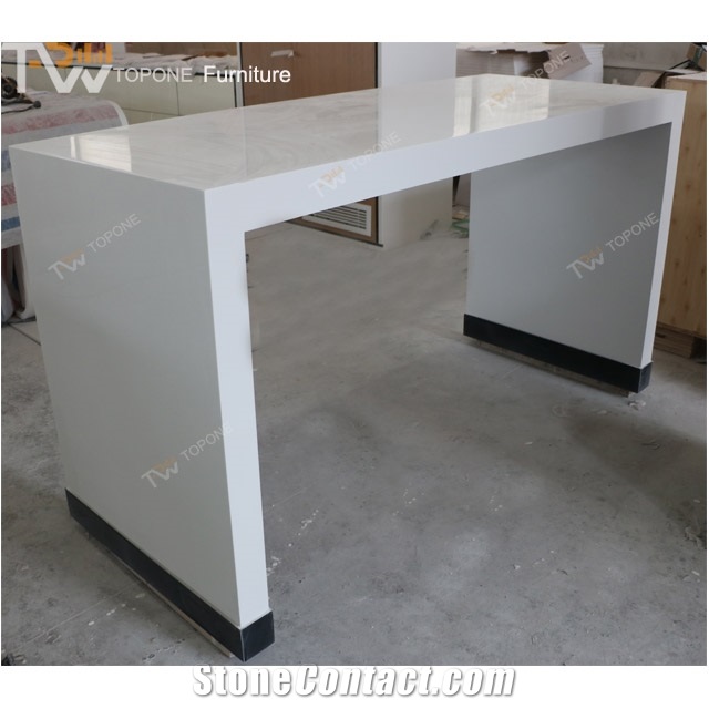 Solid Surfaces Marble with Metal Apron Edge Table Top - China Restaurant  Table, Stone Table