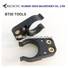 Black Bt30 Tool Holders, Cnc Tool Forks for Bt30, Atc Bt30 Tool Grippers, Cnc Router Tool Clips for Bt30 Toolings