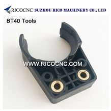 Black Bt40 Tool Holders, Cnc Tool Holder Forks, Bt40 Tool Grippers, Cnc Router Tool Clips for Bt40 Tool Holders