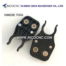 Black Hsk25e Tool Holder Forks, Cnc Router Tool Forks, Hsk25e Tool Clamps, Atc Tool Grippers for Hsk25e, Cnc Machine Spare Parts