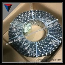 Guilin Sanshan Diamond Rubberized Wire Saw for Cutting Marble and Granite Stone Cutting Saws