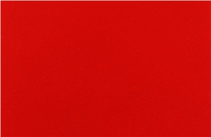 High Quality Pure Red Color Artificial Quartz Stone Slabs