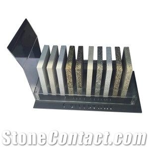 Countertop Sample Rack Stands for Quartzsurface Sample Marble Granite Tile for Showroom Exhibition Mdf Desk Displays