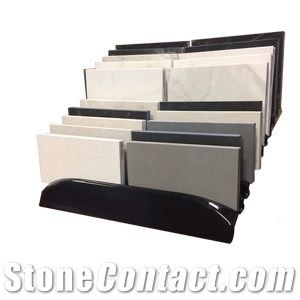 Desktop Quartz Stone Display Rack Countertop Granite Stone Display Racks Stands