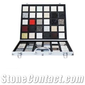 Display Suitcase for Mosaic Sample Stand for Quartz Marble Granite Slab Tile Portable Cases for Ceramic Mosaic Natural Stone and Artificial Stone