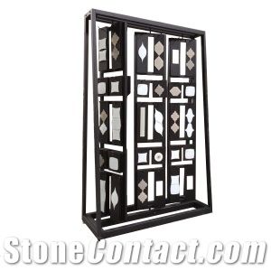 Metal Rotating Displays for Mosaic Marble Granite Tile Quartz Slab Sink Racks Hardwood for Showroom Rack Stand Quartz Tower