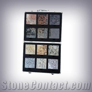 Portable Display Suitcase Metal Displays for Marble Granite Slab Tile Ceramic Mosaic Portable Case for Stone Sample Stone Tool Display Rack Stands