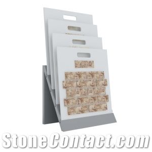 Sample Mdf Displays for Marble Granite Tile Quartz Mosaic Slab Sink Racks Hardwood for Showroom Mdf Board for Sample Stone