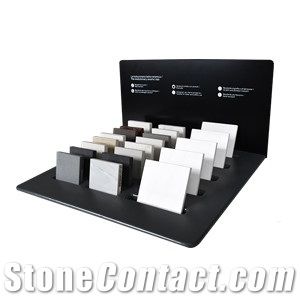 Small Tabletop Quartz Rack Countertop Stands for Marble Granite Tile Sample Stone Mdf Racks