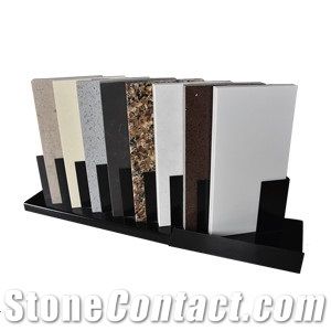 Small Tabletop Quartz Rack Countertop Stands for Marble Granite Tile Sample Stone