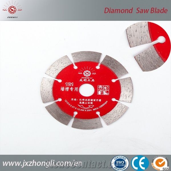114mm/4.5" Stone Cutting Small Diameter Diamond Cutting Disc, Dry and Wet Cutting Blade