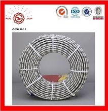 Rubberized Diamond Wire Saws and Beads for Granite Quarry, Cutting Blocks