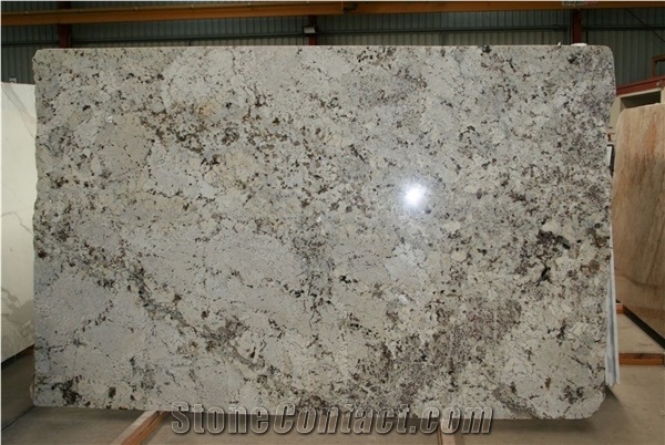 Alaska White Granite Polished High Glossy Slabs,Machine Cutting Tiles Panel for Kitchen Islands Top,Bathtoom Countertops
