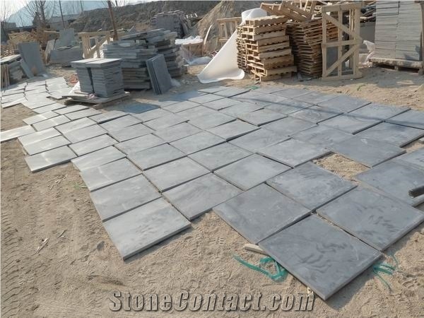 China Blue Stone Honed Slabs,Machine Cutting Tiles for Swimming Pool Surround Paving,Floor Pattern Tiles Pattern Gofar