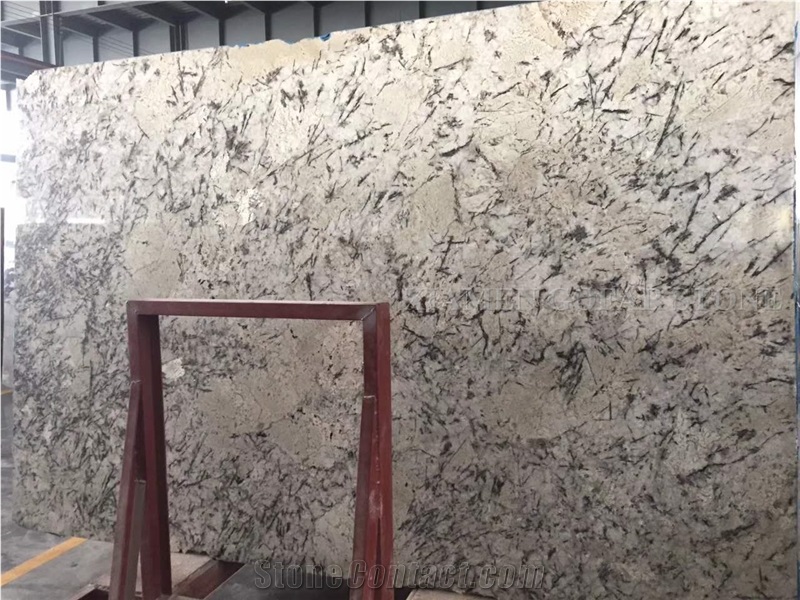 Persian Pearl Granite Brazil White Polished Slabs,Machine Cutting Panel Floor Covering,Hotel Lobby Walling Panel Gofar