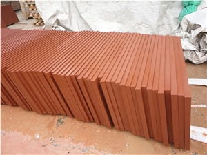 China Red Sandstone Tile,Slab,Wall Covering,Own Quarry Direct Factory with Ce,Cheap Price First Grade Material Floor Use