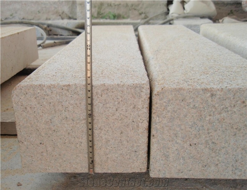 G682 China Yellow Granite Kerbstone,Natural Stone Kerb,Cheap Curbstone,Quarry Owner and Directly Factory with Ce,Side Road Curbs