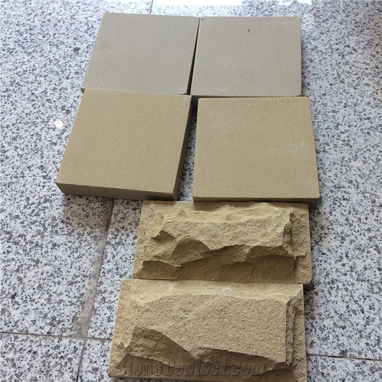 Cheap Sandstone Floor Covering Beige Sand Stone Wall Covering