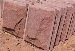 Exterior Decorative Wall Tile,Red Mushroom Sandstone Wall Cladding